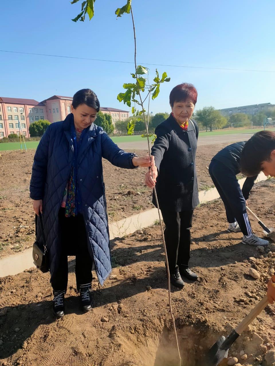 «Посади дерево». (посвященного «Дню города Талдыкорган», «Республиканской акции «Экочас»